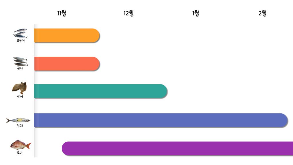 가을의 끝자락, 11월 제철 음식 이야기 count(title)%, 제목을 입력해주세요 001