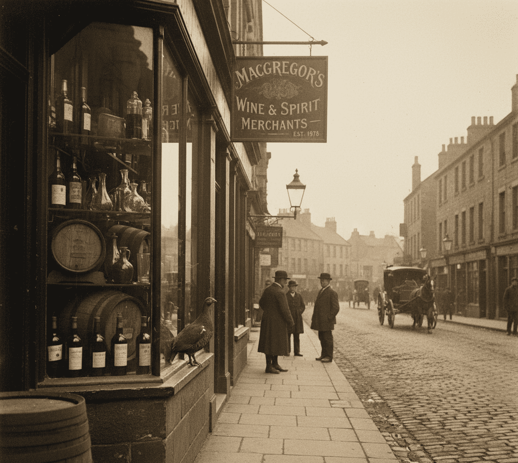 빈티지 페이머스 그라우스 스코틀랜드 상점가