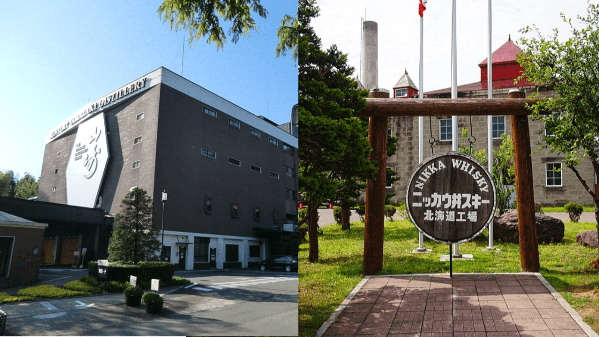 일본 위스키 증류소인 야마자키와 니카