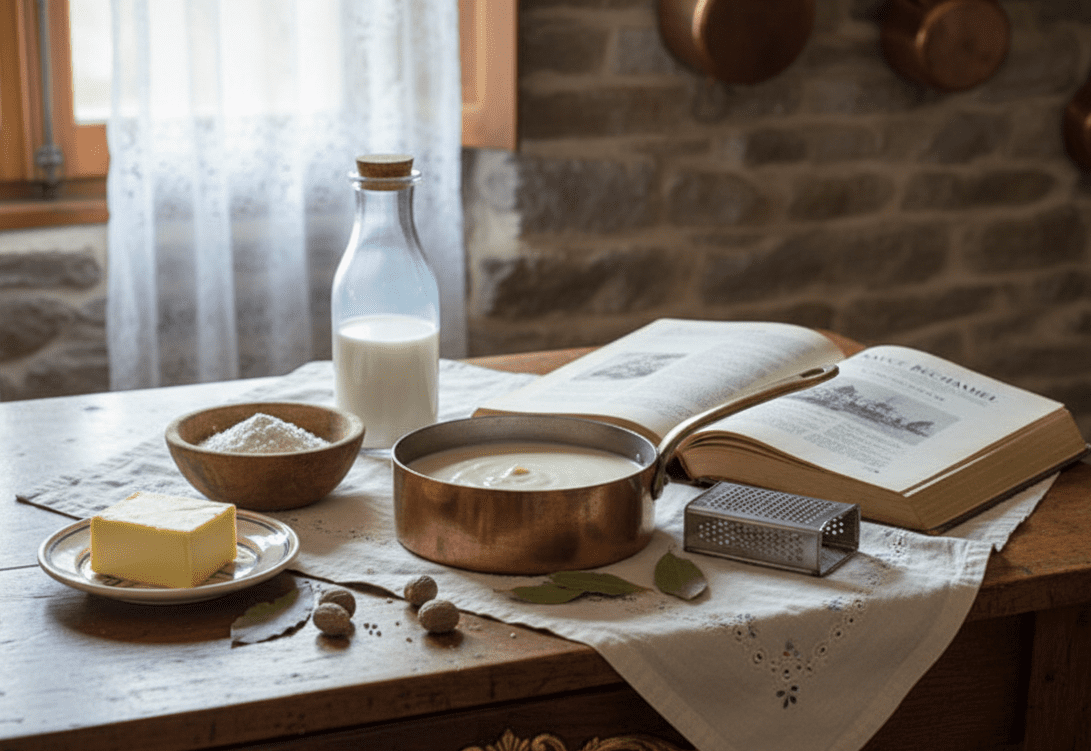 베샤멜_소스 재료