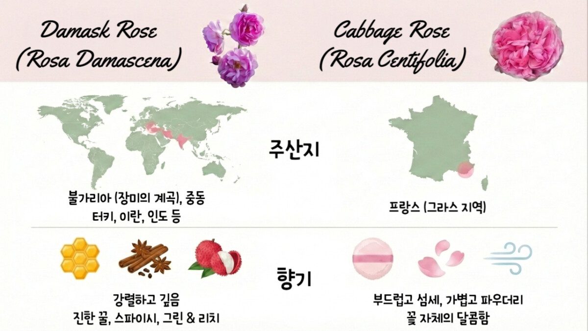 장미 품종 비교