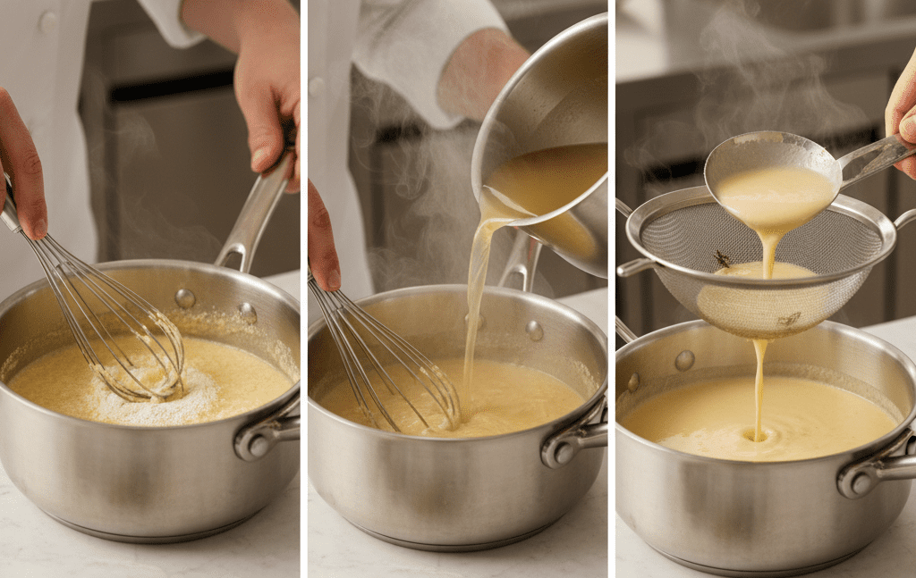 벨루테 소스 만드는 과정