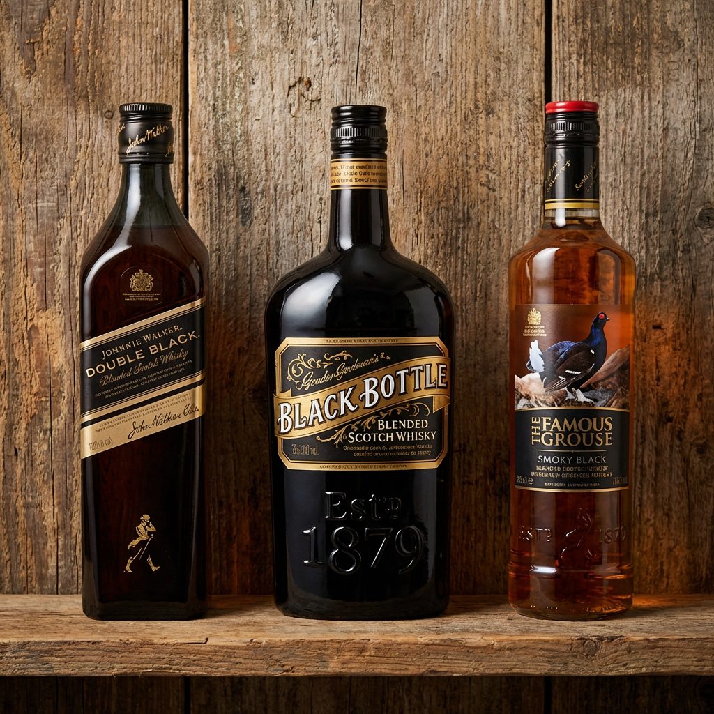 블랙보틀, 조니워커 블랙, 페이머스 그라우스 스모키 블랙