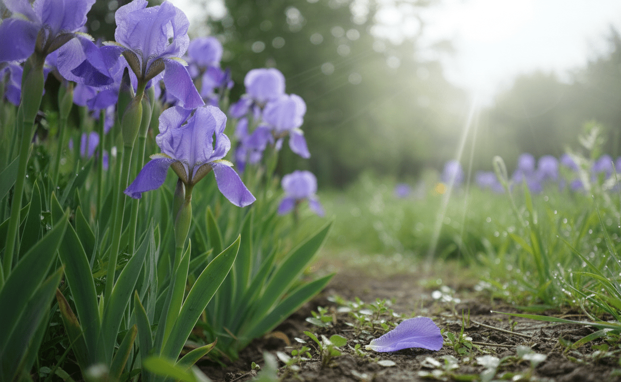 아이리스 팔리다 꽃