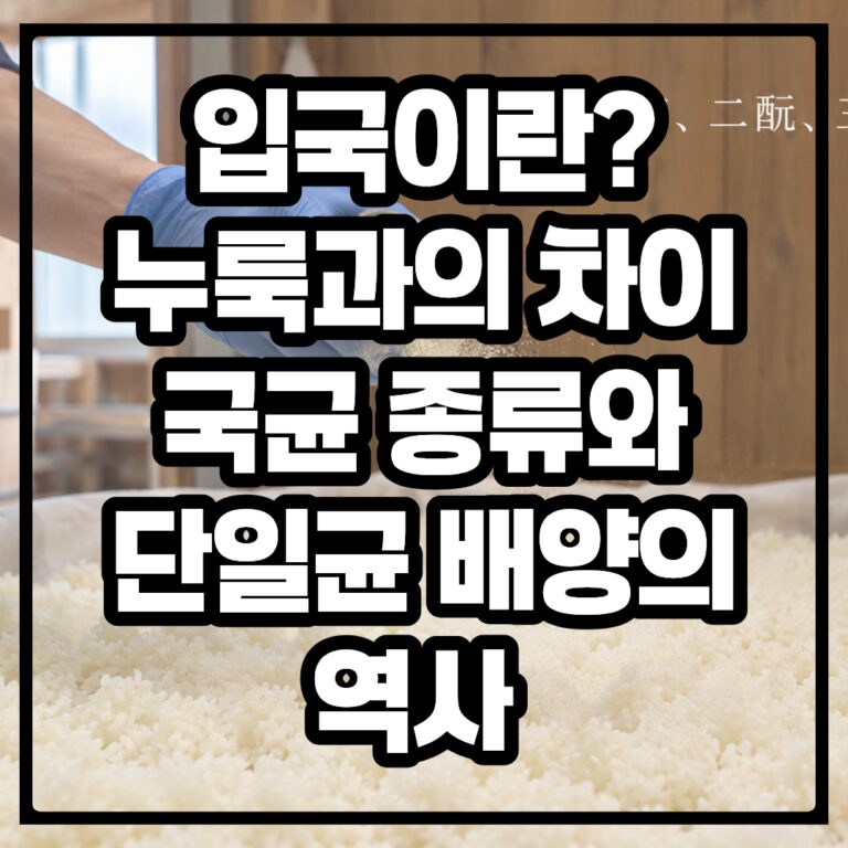 입국(코지)이란? 누룩과의 차이, 국균 종류와 단일균 배양까지의 역사 (황국균, 흑국균, 백국균 차이)